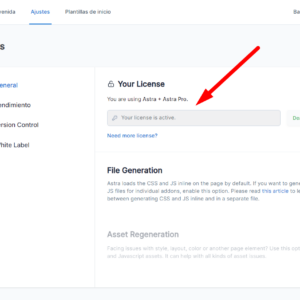 licencia astra pro activada